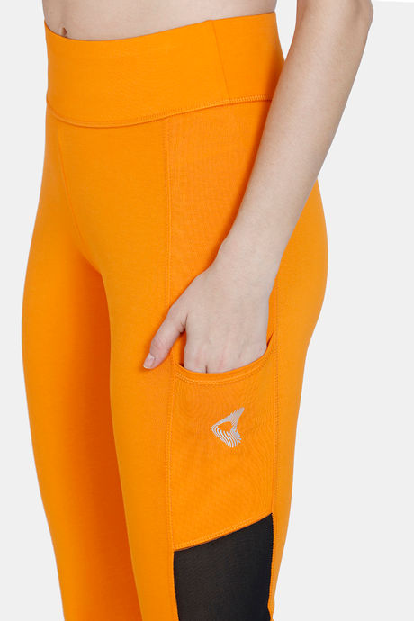 Zelocity All Day Yoga Leggings - Orange Pepper — image 6